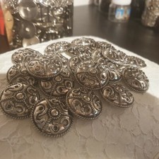 SILVER SHANK BUTTONS FOR