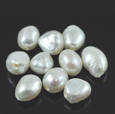 10x 2mm Large Hole Ivory