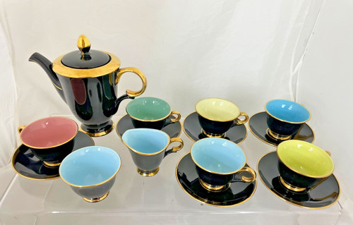 Vintage harlequin coffee - 70's,