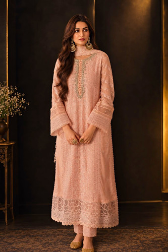 Embroidered semi pure - embroidered,