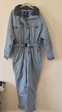 Trespass Size M Dusty Light Blue All In One Ski Snow Suit. Insulated & Padded