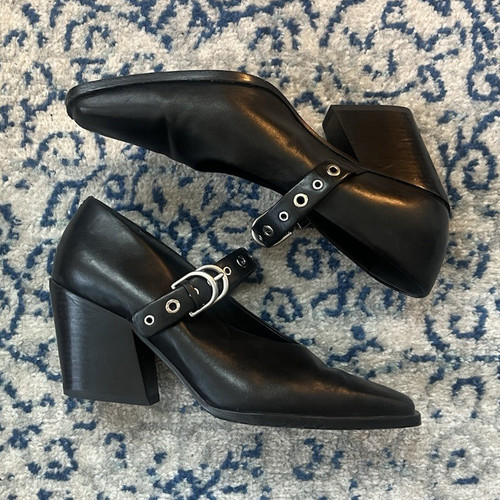 Rag bone jodi black leather - bone,