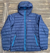 Patagonia Down Sweater Hoody Jacket Navy Blue Men’s Small RRP: £260