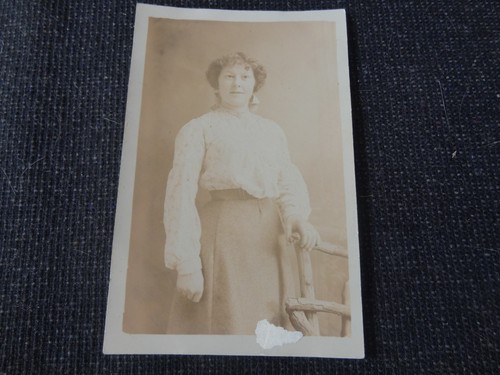 Social history postcard lady - postcard,