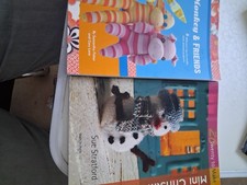 2  Books. Sock Monkey 9 Sock Animal Projects. Twenty To Make Mini Xmas Knits