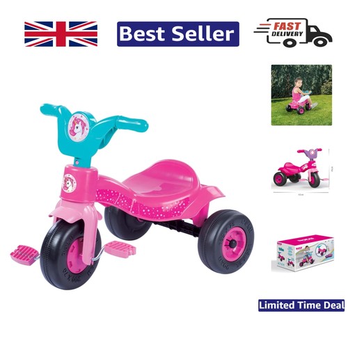 Multi pink unicorn pedal trike - unicorn,