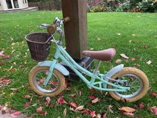 Pendleton Somerby Sturdy Girls Balance Bike With Basket 12-inch Wheels age 1-5 