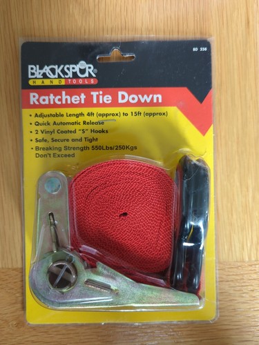 Blackspur15ft ratchet tie - blackspur15ft, down