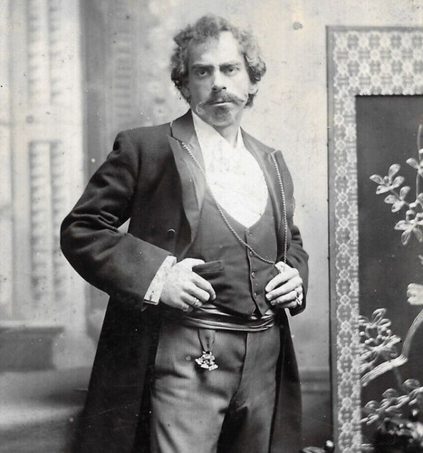 Signed cabinet card - card, photo