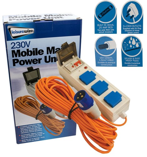 Mobile mains unit caravan - mains,