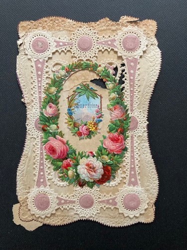 Victorian busy homemade paper