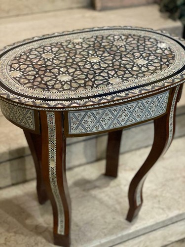 Handmade wooden end table - wooden,
