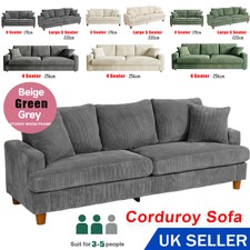 Modern 3 Seater Corduroy Sofa