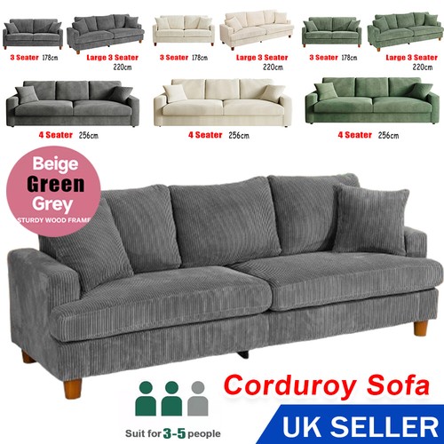 Seater corduroy sofa - 3,