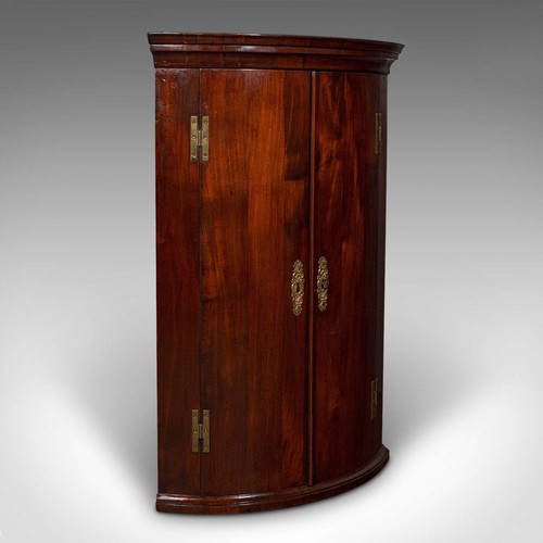 Antique bow front corner - front,
