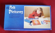 GALT TOYS Felt Pictures using hessian, felt, lace and ribbon. vintage, retro,70s