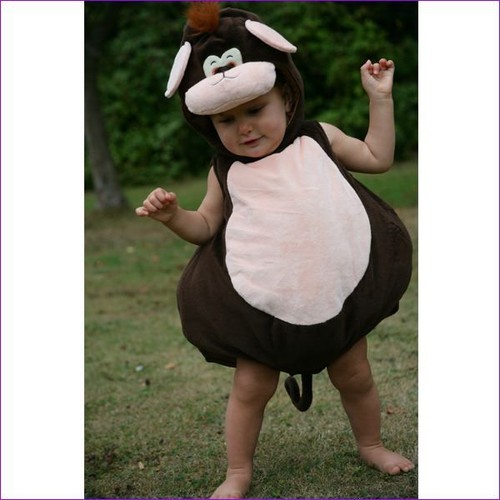 Baby monkey dressing - up, fancy