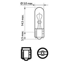 10x STOP bulb W2x4.6d W2,3W