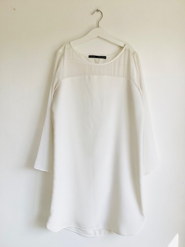 Zara cream minimalist - zara, tunic