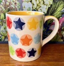 Whittard Of Chelsea Stars & Circles Bright Multicoloured Mug Yellow Inside