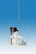 Tree Trunk Snowman IN Ring