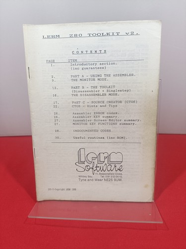 Lerm z80 toolkit - z80, v2