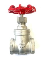 Stainless Steel Gate Valve  :  1/2" to 2" BSP
