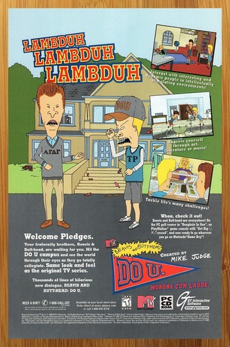 1998 beavis and butt - butt-head, u