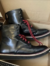 Camper Alicante Men's Soft Leather Ankle Boot Black, Eu44 UK10 , Lace-Up