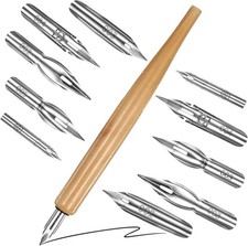 11 Pcs Dip Pens, Drawing Nibs