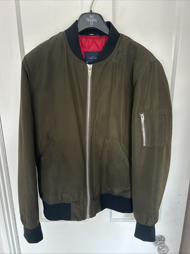 Dark green khaki zara - khaki, zip