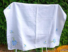 Vintage Hand Embroidered White