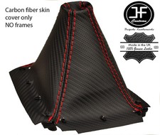 RED STITCHING CARBON FIBER