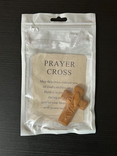 Wooden prayer cross comfort - wooden,