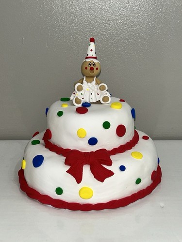 Gingerbread clown cake - clown, display