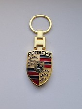 Porsche Crest Metal Keyring