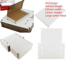 STRONG C4 A4 SIZE BOX 240x345x22mm ROYAL MAIL LARGE LETTER CARDBOARD SHIPPING