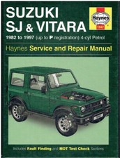 SUZUKI SJ410 SJ413 SANTANA SAMURAI & 1.6 VITARA (1982-97) OWNERS REPAIR MANUAL