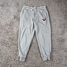 True Religion Trouser Mens Large Jogging Bottoms Tracksuit Grey