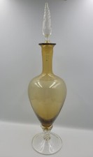 Amber Art Glass Decanter