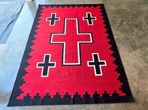 5x8 handwoven wool - ft,