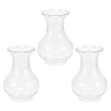 Clear Bulb Vases, 3 Pack Bulb