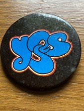 Vintage 80’s Yes Rock Band Logo Badge Pin Tales From Topographic Oceans 