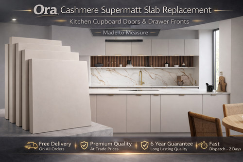 Cashmere matt slab replacement - cashmere,