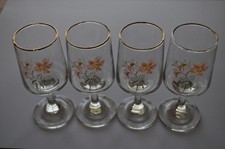 set of 4 vintage sherry