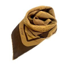 Loewe Silk Scarf Anagram Brown