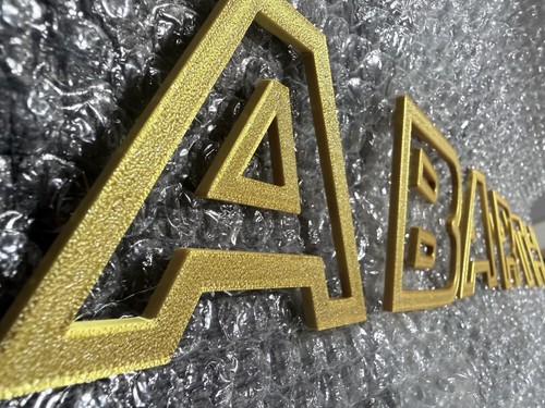 Abarth gold front grille - gold,