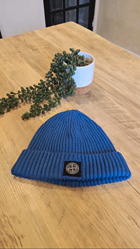 Stone island blue ribbed knit - stone,