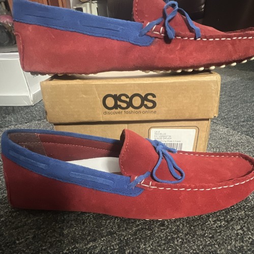 Asos men red - men’s, suede