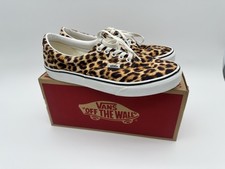 Vans Era Leopard Print Womens UK Size 8 Skateboarding Casual Shoes Animal Print